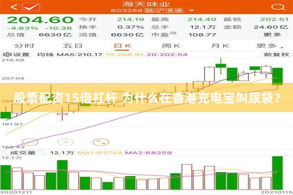 股票配资15倍杠杆 为什么在香港充电宝叫尿袋？